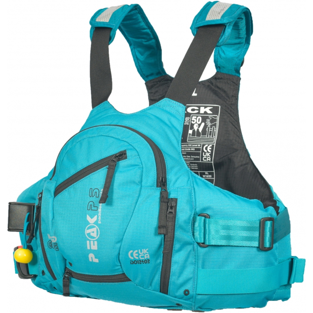 2026 Peak PS M&auml;nner Umwickelter Leitfaden PFD Auftriebshilfen 26WG-BLU - Black / Blue